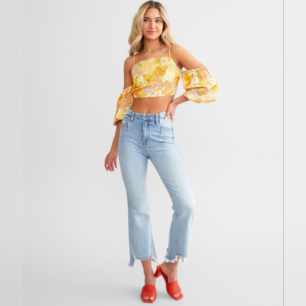 HIDDEN Happie Cropped Flare Women's Jeans